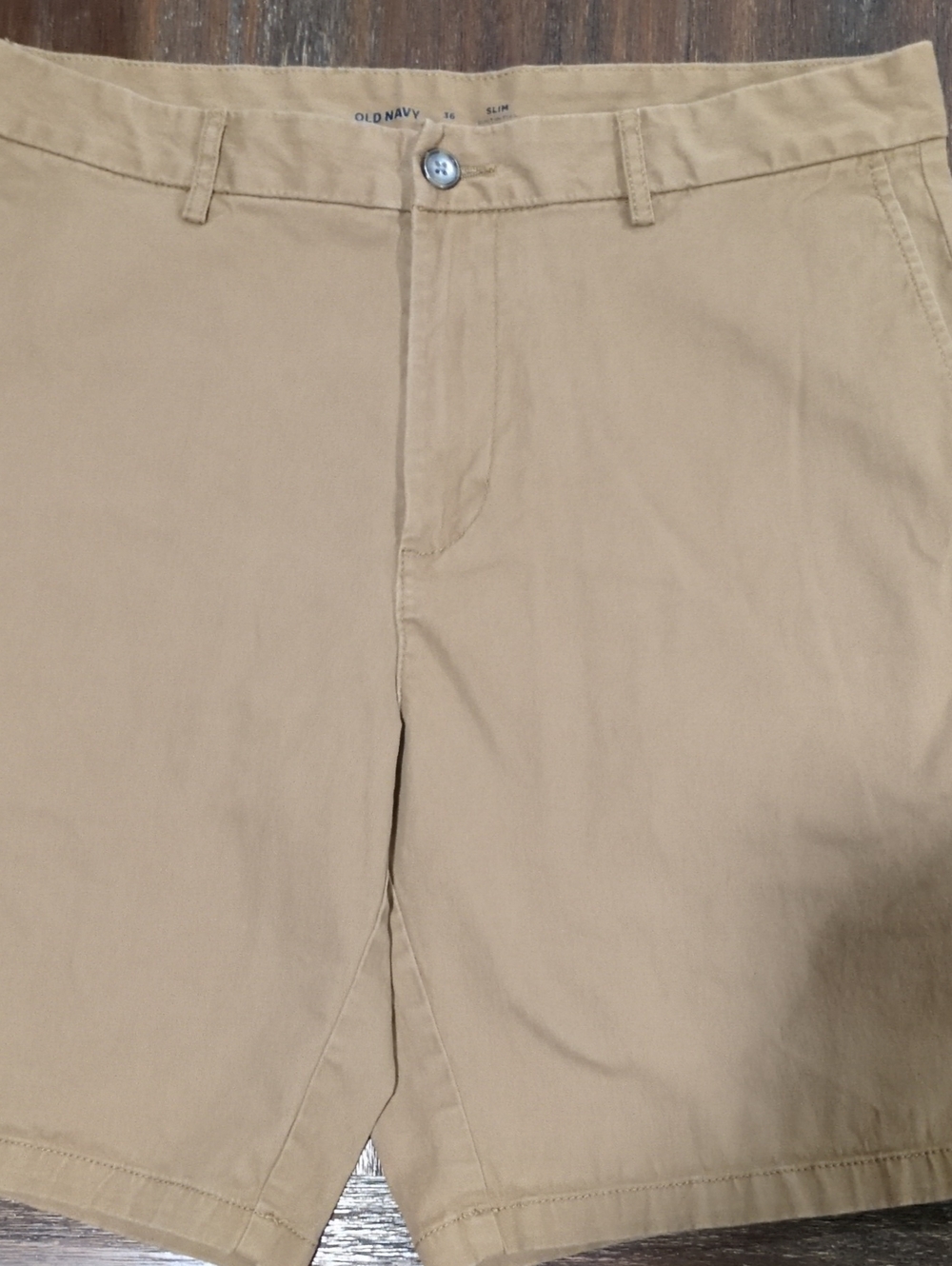 Old Navy Tan Chino Shorts 36 Slim